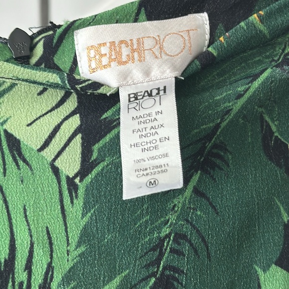 Beach Riot green floral high low skirt - Medium - Picture 3 of 6